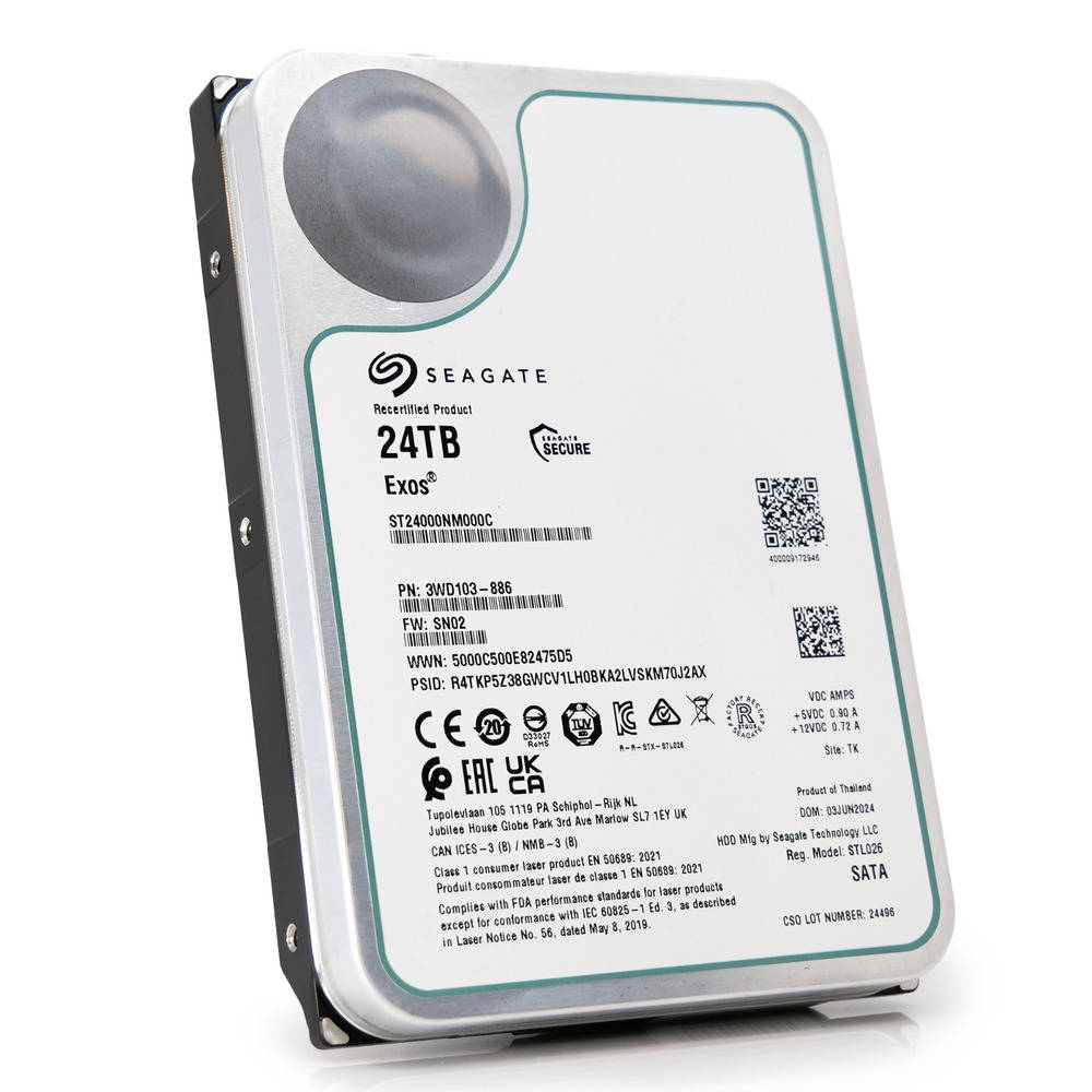 Seagate Exos 24TB High-Capacity SATA HDD