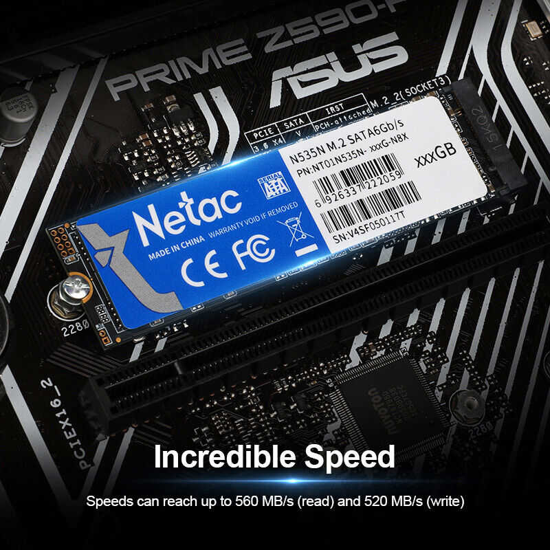 Netac M.2 SATA 6Gb/s SSD - High-Capacity Internal Storage Solutions