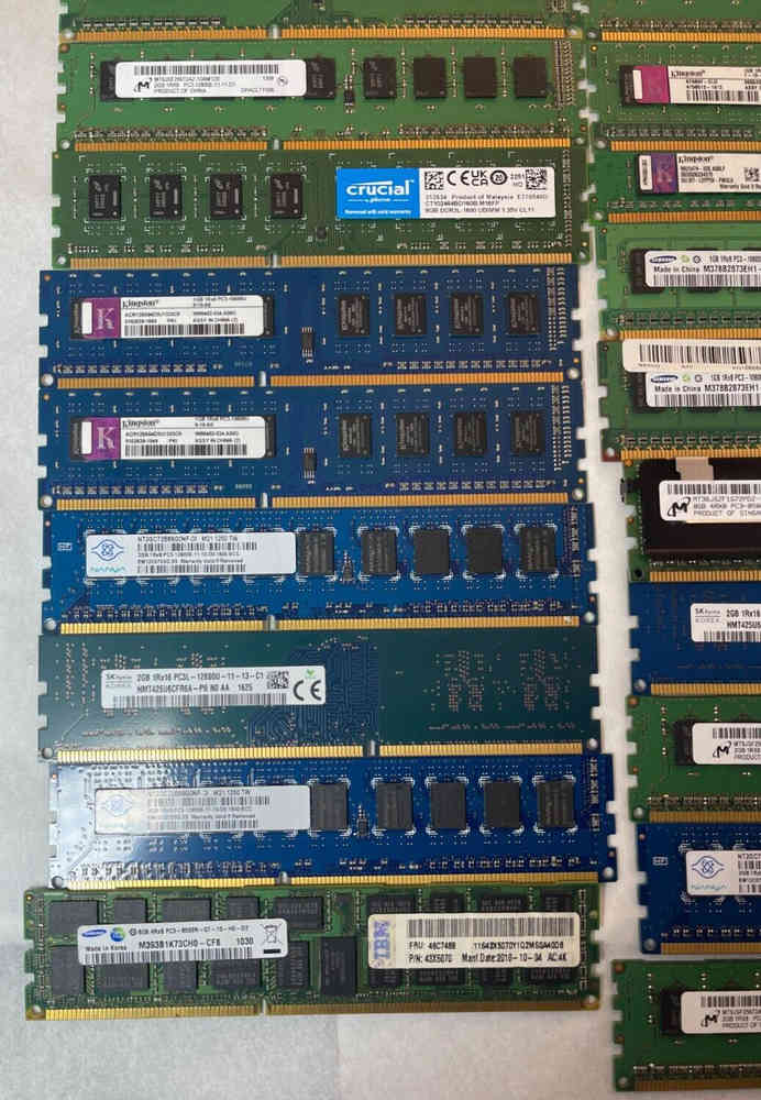 46-Piece Assorted DDR2/DDR3/DD4 RAM Memory Kit