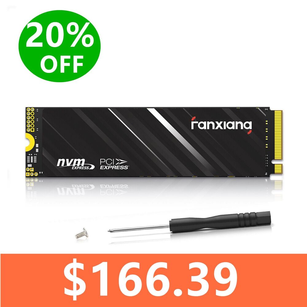 Fanxiang 4TB M.2 NVMe SSD PCIe Gen 3 X4 High-Speed Internal Storage Drive