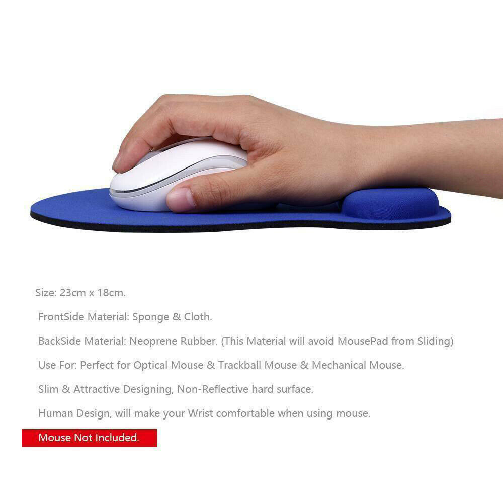 Ergonomic Wrist Rest Mouse Pad for Comfortable Computing