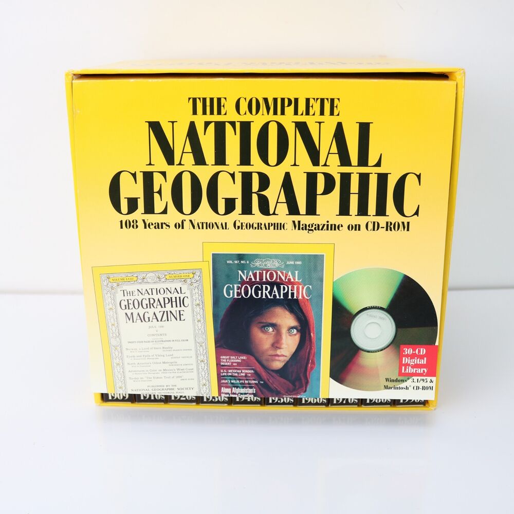 National Geographic Complete CD-ROM 1888-1990 for PC