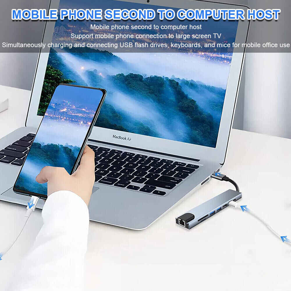 USB-C to Ethernet Multiport Adapter for MacBook Pro/Air and iPad Pro