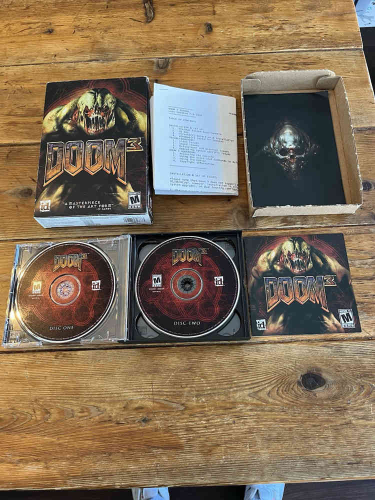 Doom 3 - Big Box PC Game Complete Three Disc Set - 2004 Edition