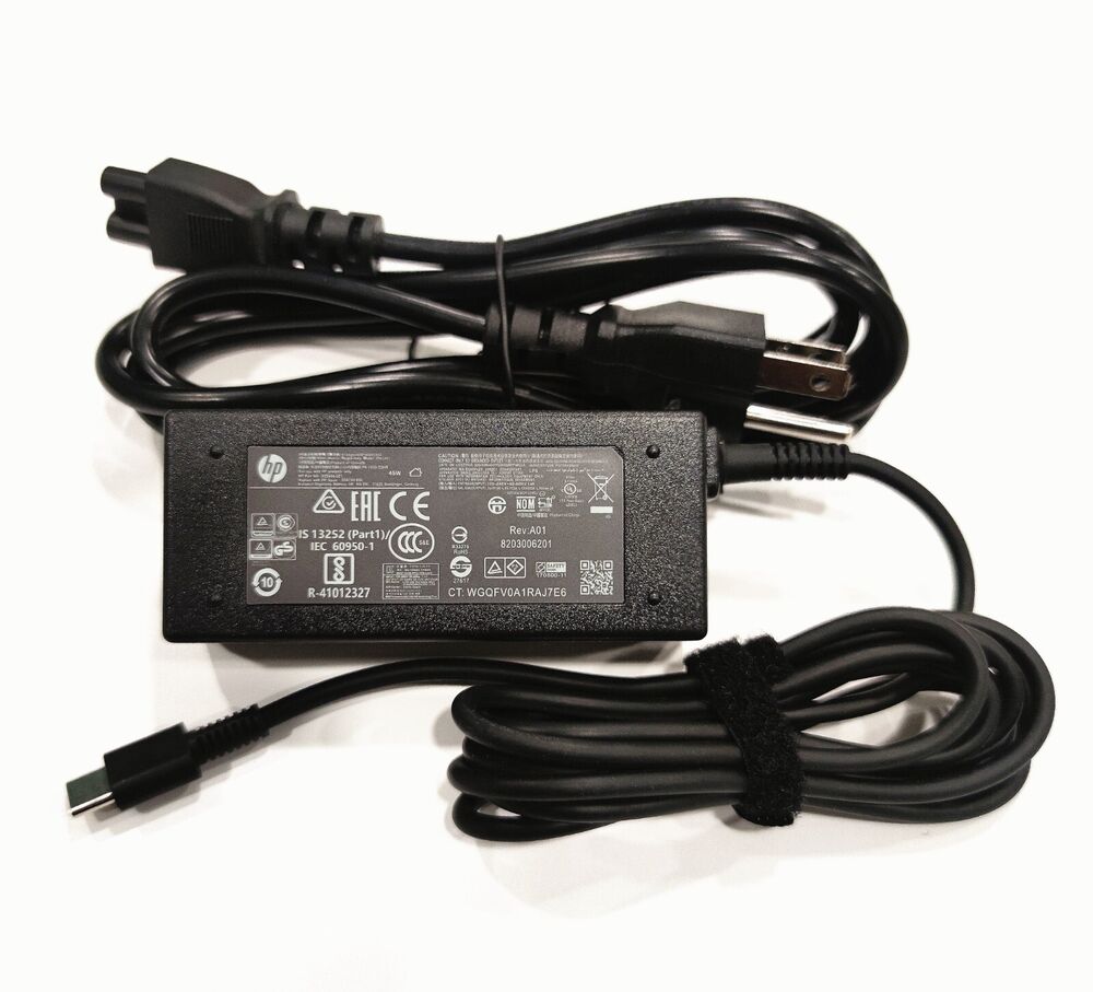 45W USB-C Charger Adapter for HP Chromebook