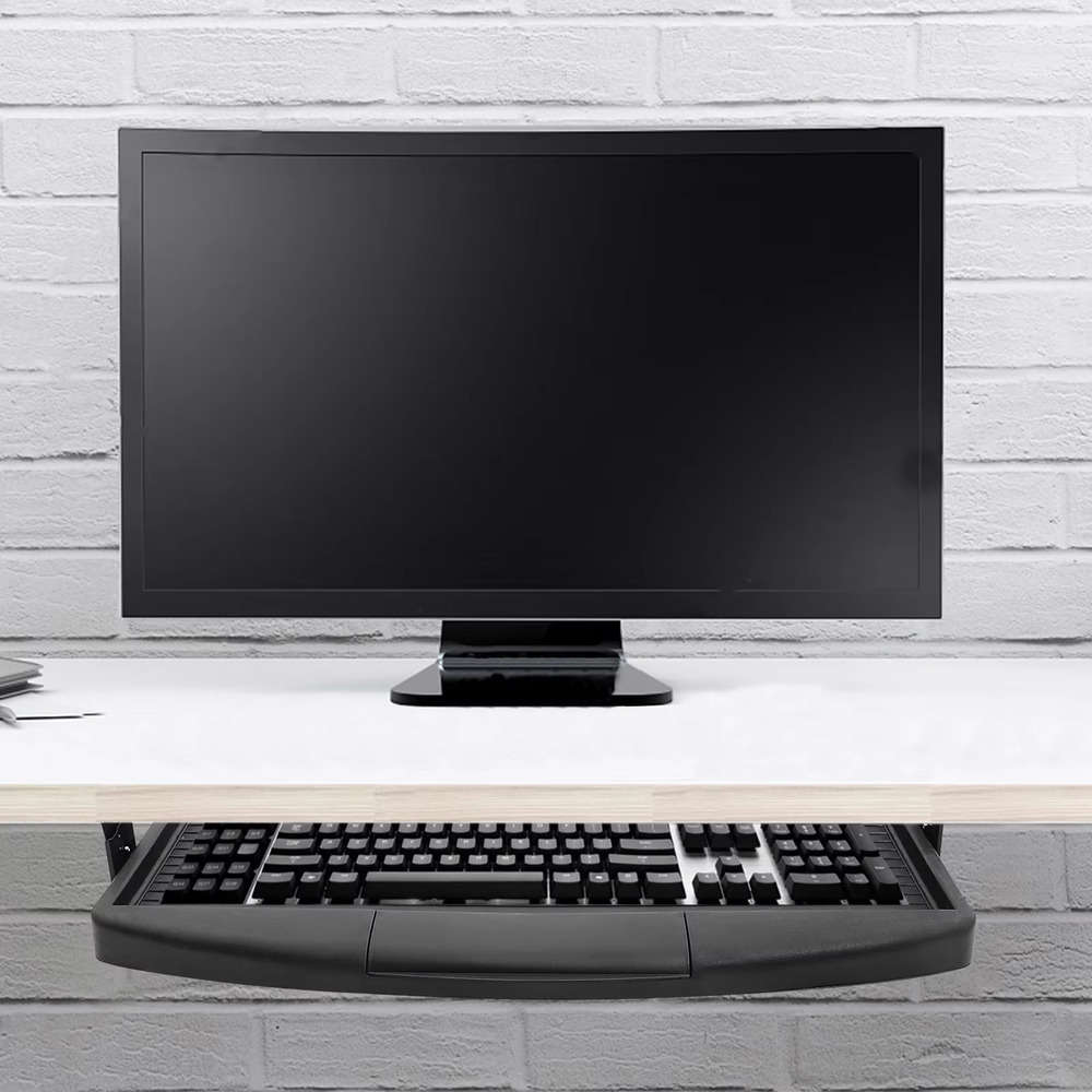 Ergonomic Under Desk Keyboard Stand with Slide-Out Piano Drawer