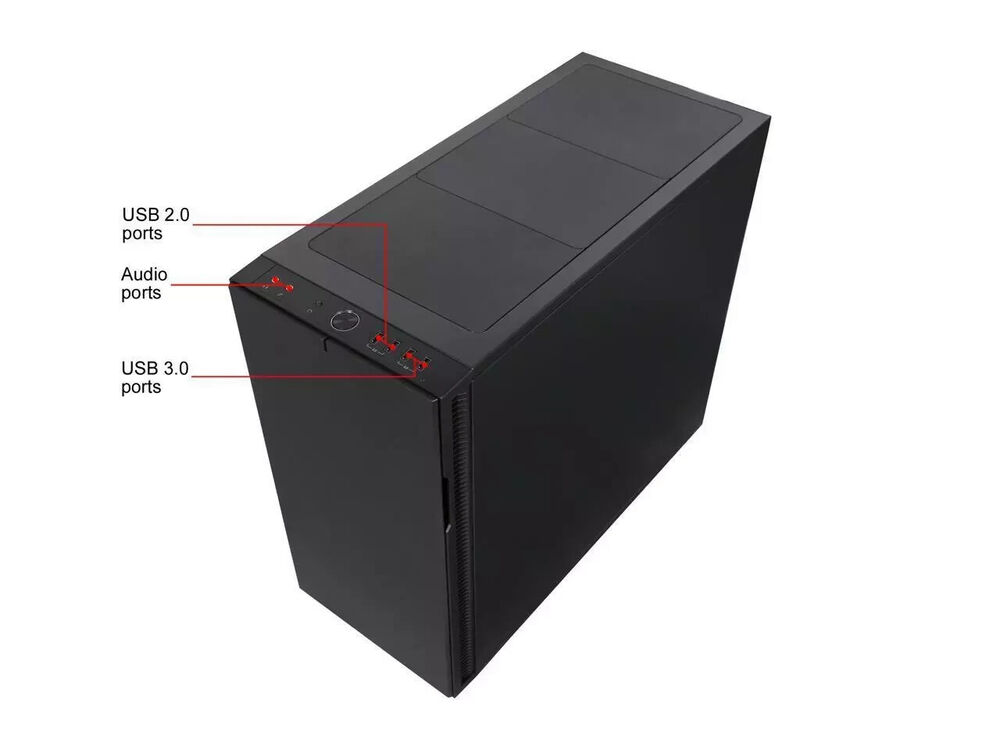 Fractal Design Define R5 Black Silent ATX Midtower Computer Case