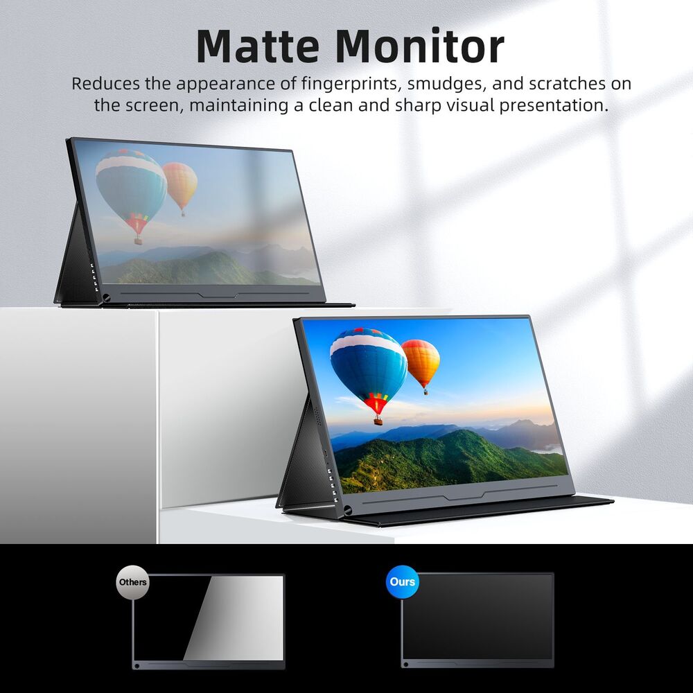 UPERFECT 15.6" 1920x1080 HDR USB-C HDMI Portable Laptop Monitor for Gaming