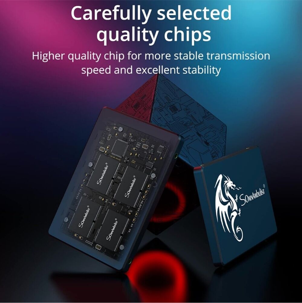 High-Speed 512GB SATA3 SSD for PC & Laptop