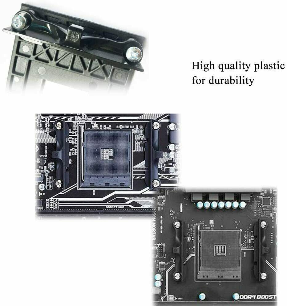 AM4 CPU Mounting Brackets and Backplate for Ryzen Processors