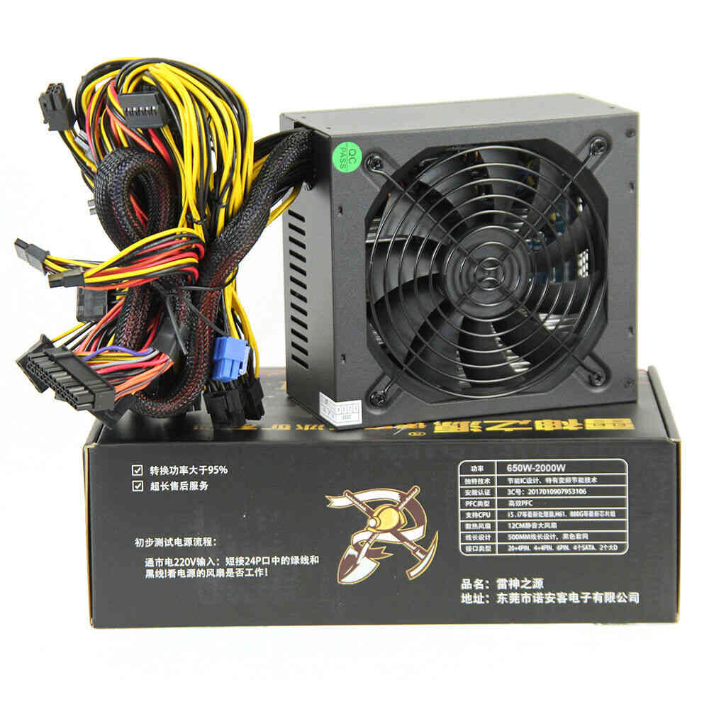 2000W Power Supply Module for 6-8 Graphics Cards, 220V