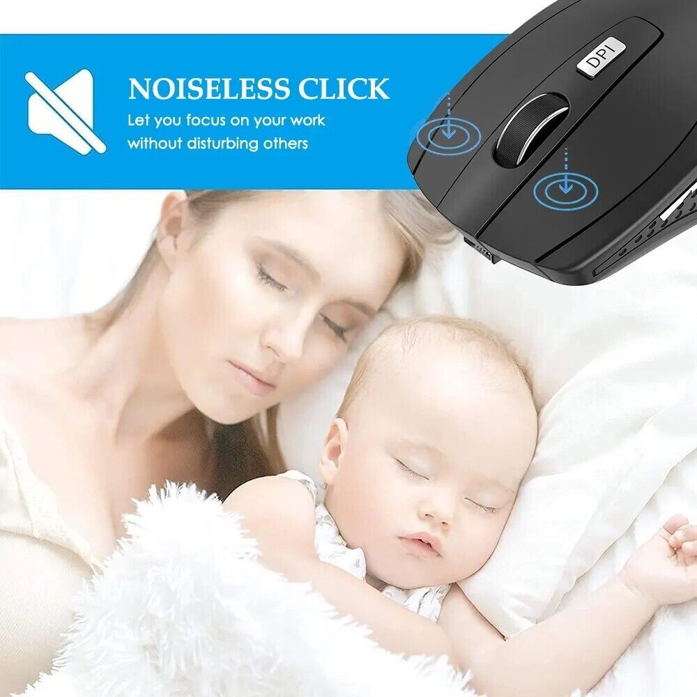 2.4GHz Wireless Optical Mouse with USB Receiver
