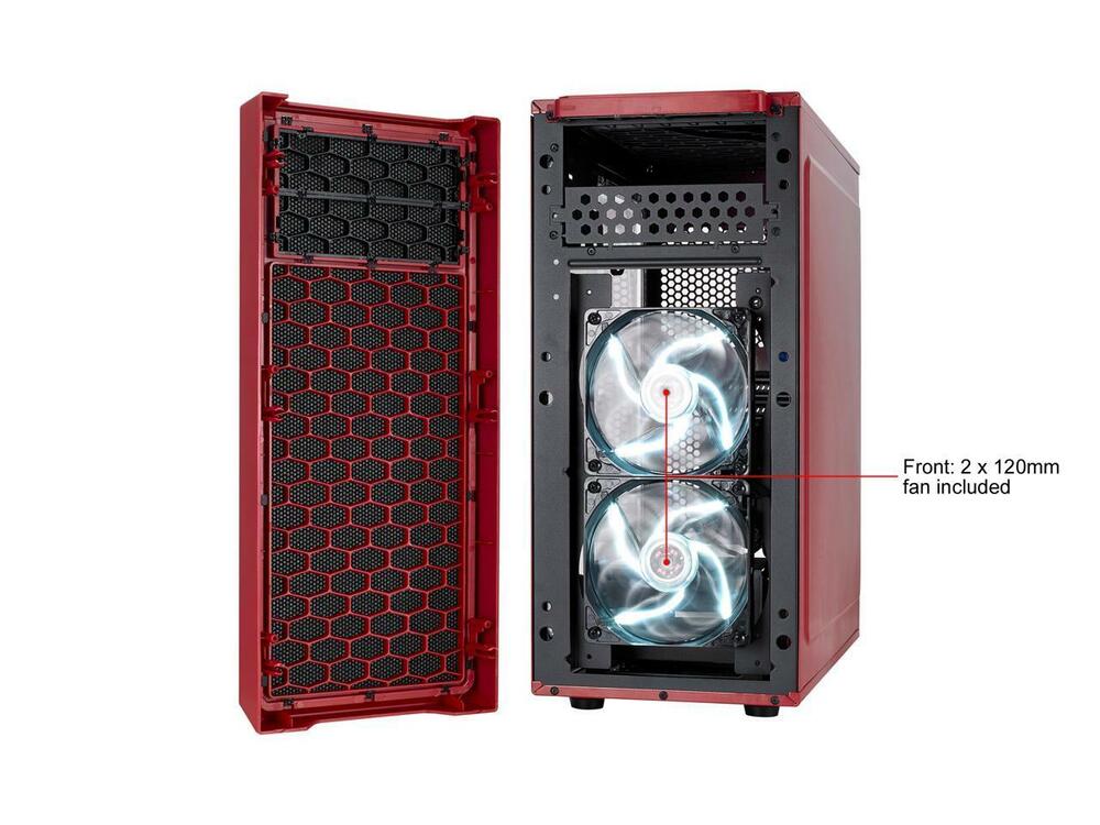 Fractal Design Focus G Mystic Red ATX Mid Tower Gaming Case