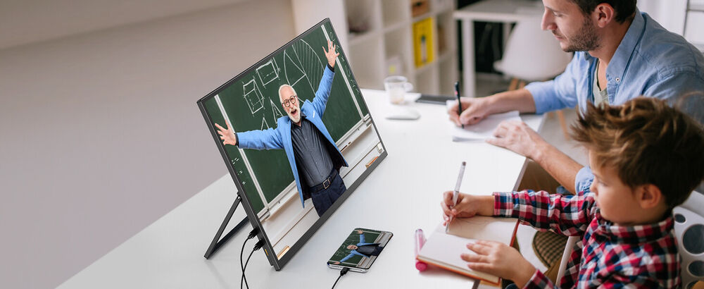 UPERFECT 22 Inch 2K Portable Monitor for Enhanced Visual Experience