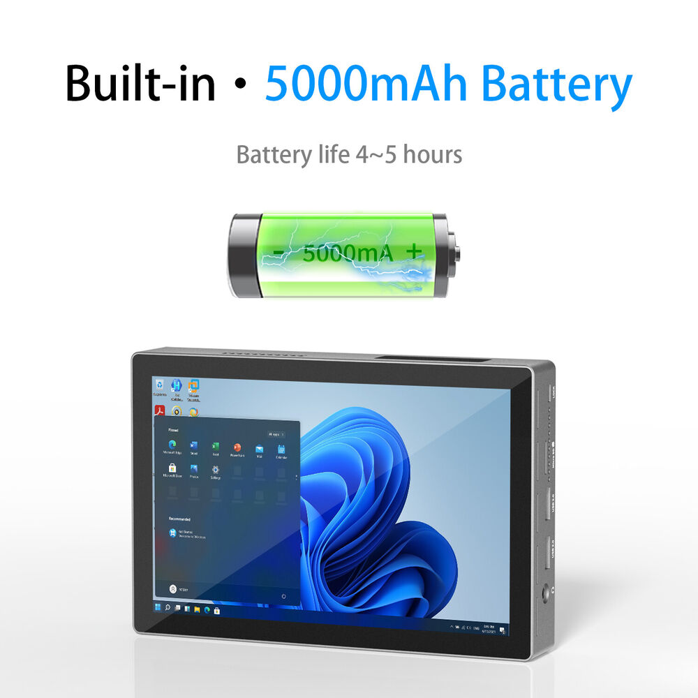 Windows Tablet Mini PC with Intel N100, 16GB RAM, 512GB Storage, 7" Touch Screen, WiFi