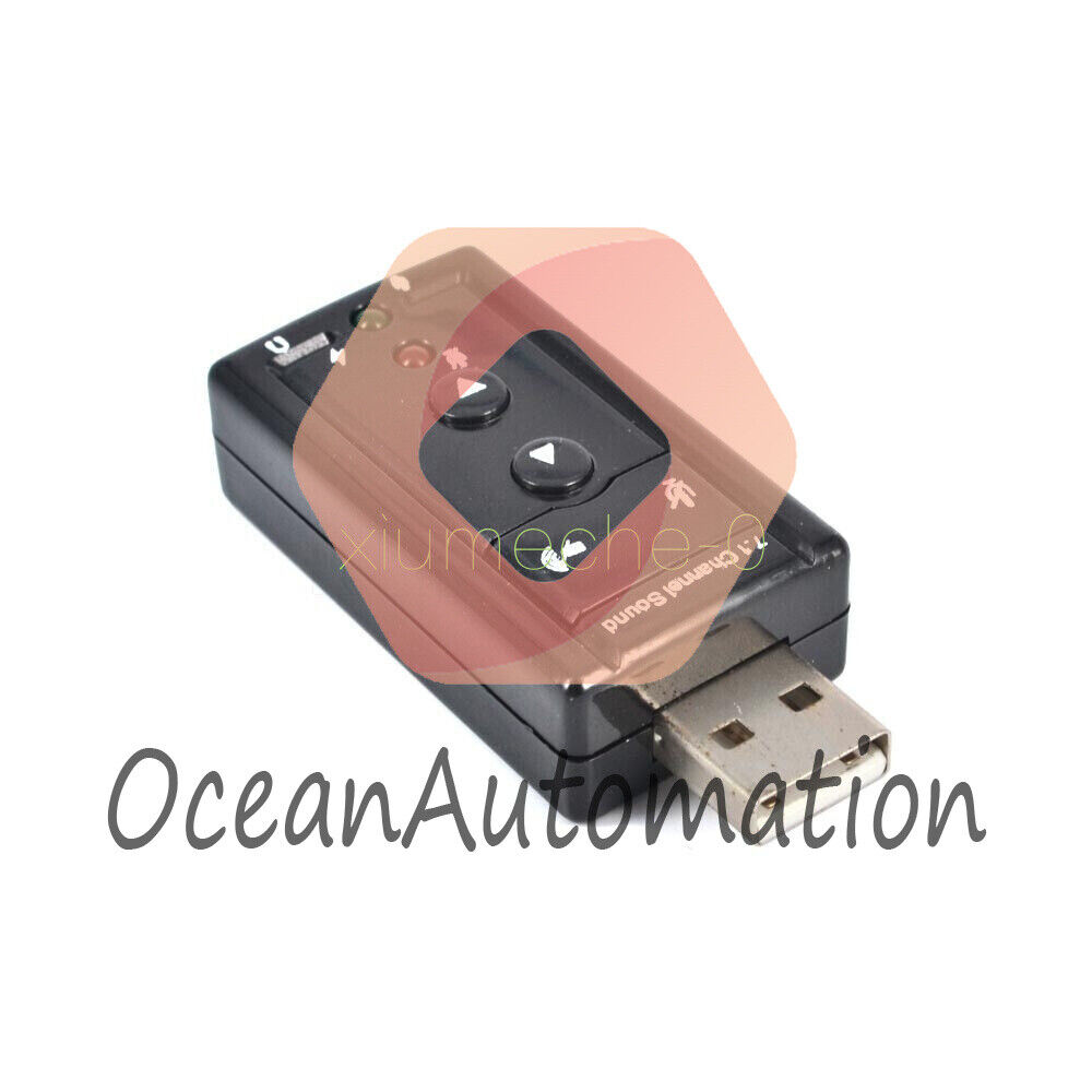 1X Mini USB 2.0 7.1 Channel Audio Sound Card Adapter