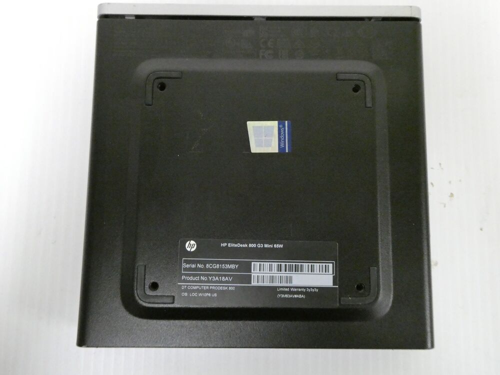 HP EliteDesk 800 G3 Mini Desktop System - Barebones