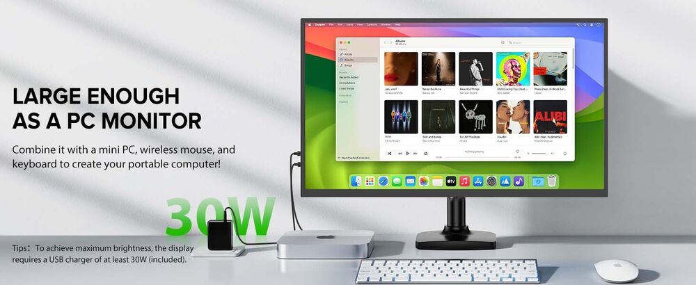 UPERFECT 22 Inch 2K Portable Monitor for Enhanced Visual Experience