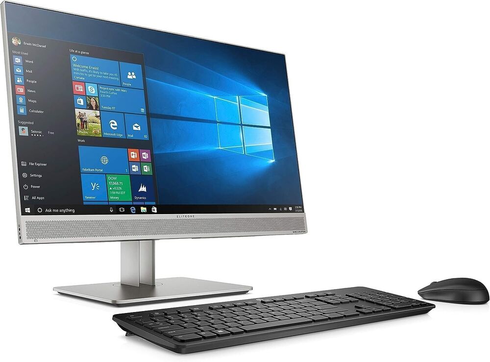 HP 24-inch All-in-One FHD Computer with Intel i5-9500, 16GB RAM, 500GB HD, DVD, Windows 11 Pro