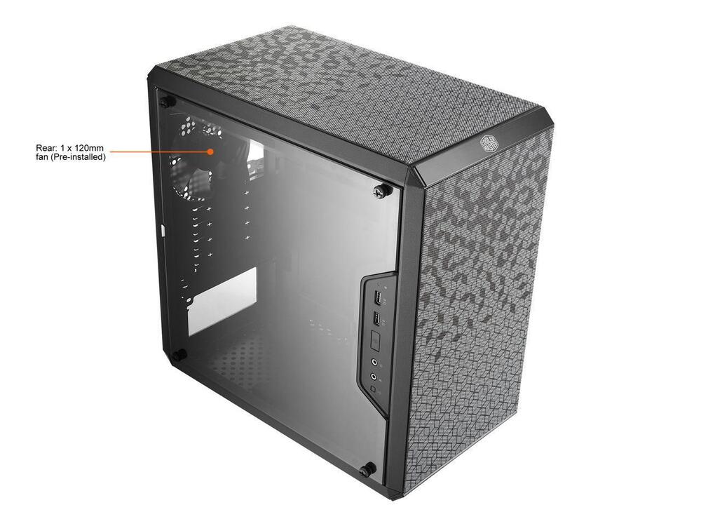 MasterBox Q300L mATX PC Case with Transparent Acrylic and Magnetic Dust Filter