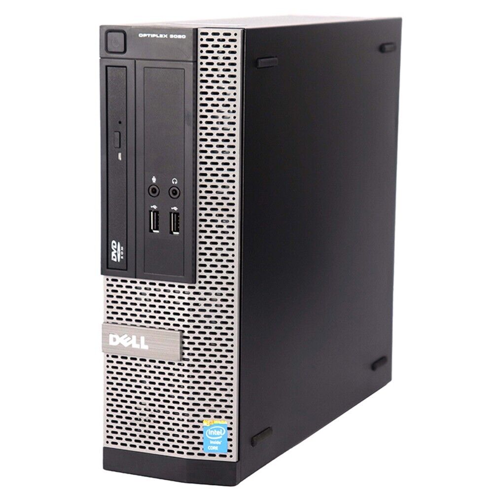 Dell Desktop PC with 256GB SSD, 16GB RAM, Dual 19" LCD, Wi-Fi, Windows 10 Home