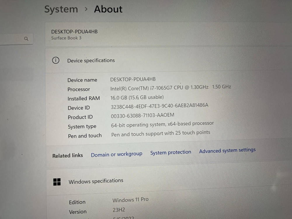 Microsoft Surface Book 3 13.5" Touchscreen Laptop with Intel Core i7-1065G7, 256GB SSD, Windows 11 Pro