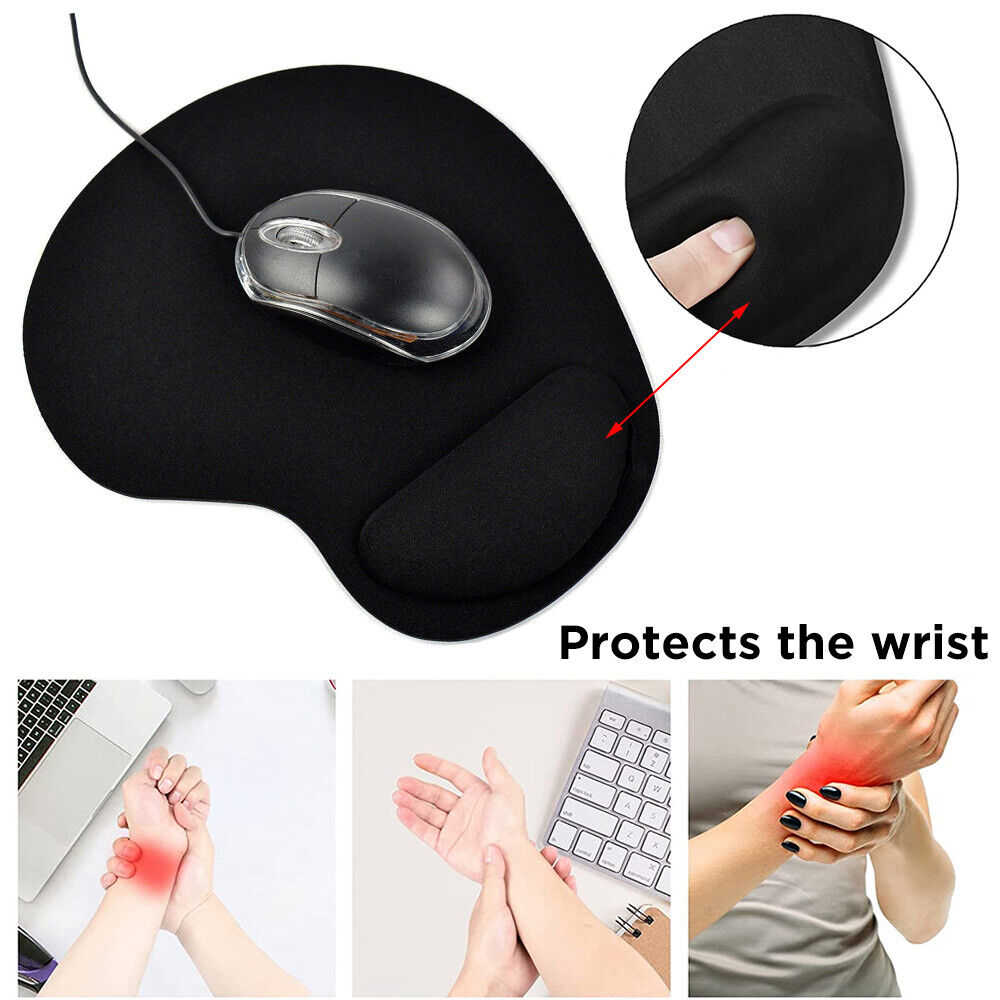 Ergonomic Wrist Rest Mouse Pad for Comfortable Computing