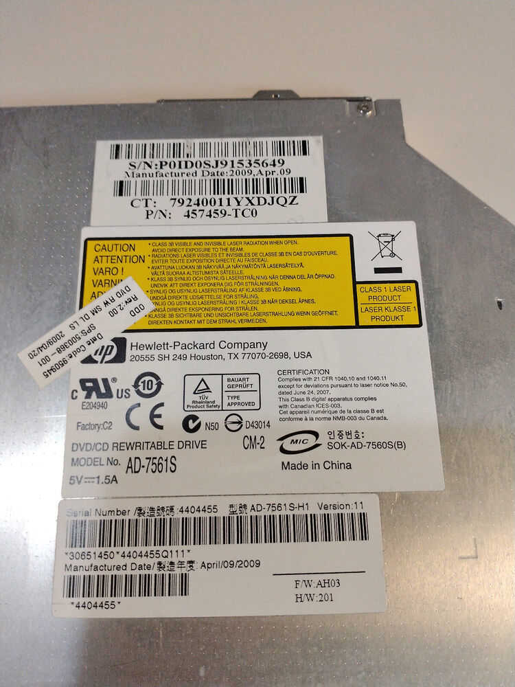 Vintage Internal Laptop Optical Drives Collection