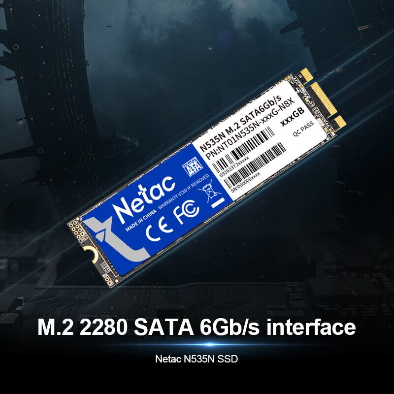 Netac M.2 SATA 6Gb/s SSD - High-Capacity Internal Storage Solutions