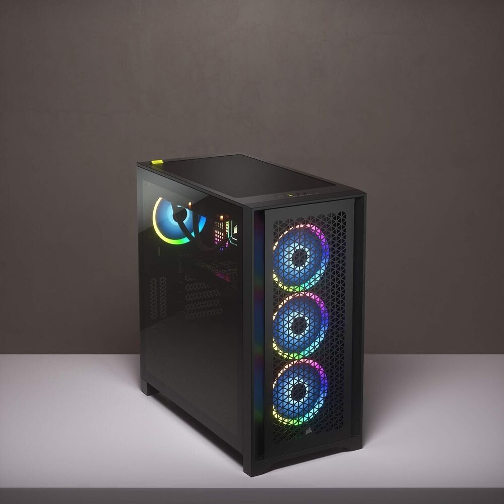 Corsair 4000D Airflow Mid-Tower ATX Case - High-Airflow, Tempered Glass, Two Fans