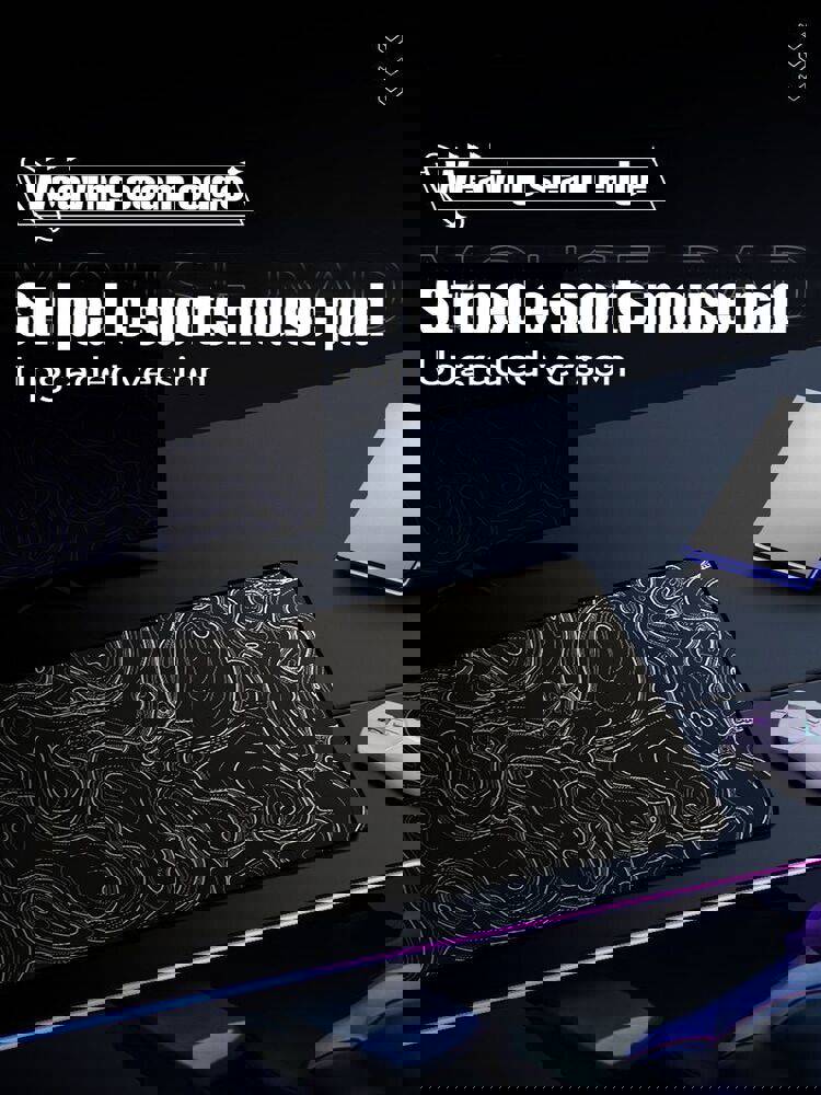 Enhanced Large Size Ergonomic Keyboard and Mouse Pad