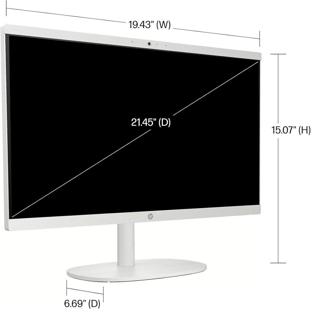 HP All-in-One Desktop Computer PC 21.5 FHD Intel Celeron J4025 with Up to 64GB RAM and 2TB Storage