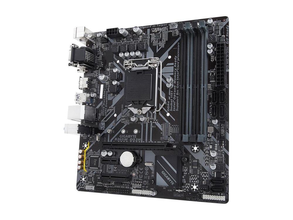 GIGABYTE B360M DS3H Micro ATX Intel Motherboard for 300 Series CPUs