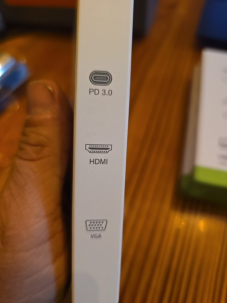 8-in-1 USB-C Hub with HDMI, DP, USB 2.0, VGA, and PD