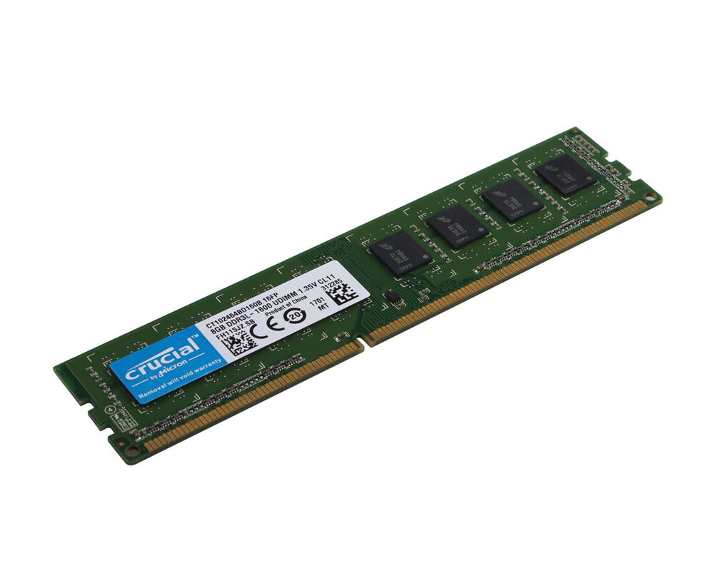 Crucial 32GB (4x8GB) DDR3 1600MHz PC3L 12800U Desktop Memory RAM