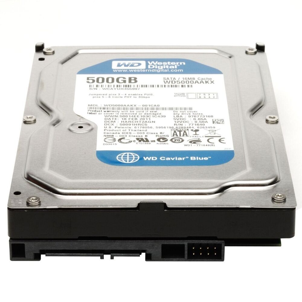 500GB SATA II HDD with Windows 10 Pro Legacy - High-Capacity Storage Solution