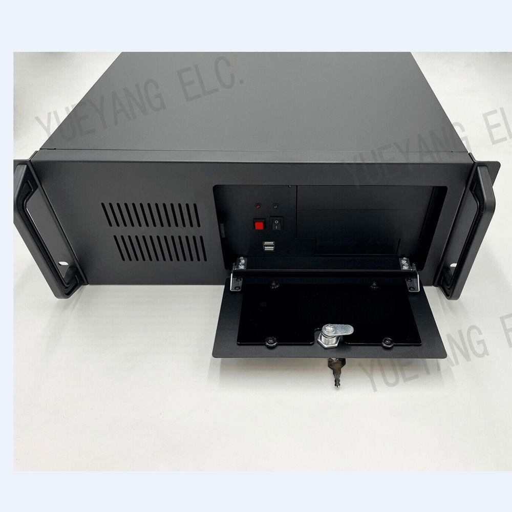 4U Rack Mount Server Case with Lock and Fan/HDD Bays