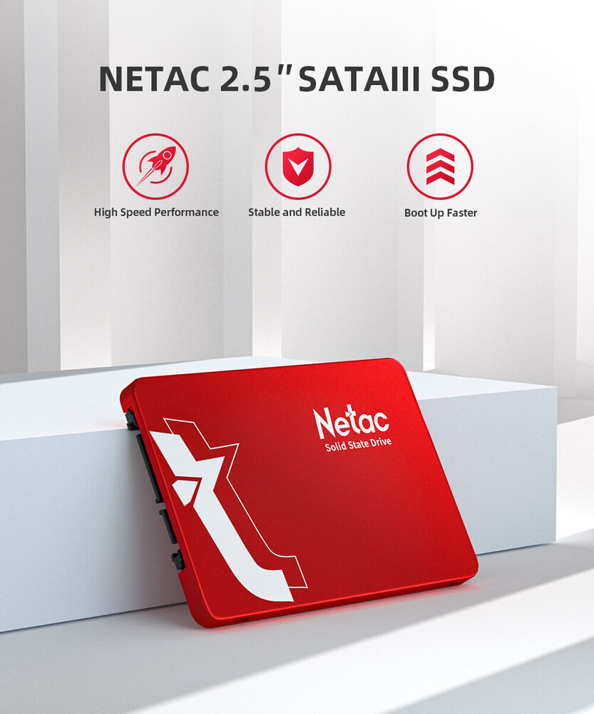 Netac 512GB 3D NAND SSD - High-Speed SATA III Internal Storage