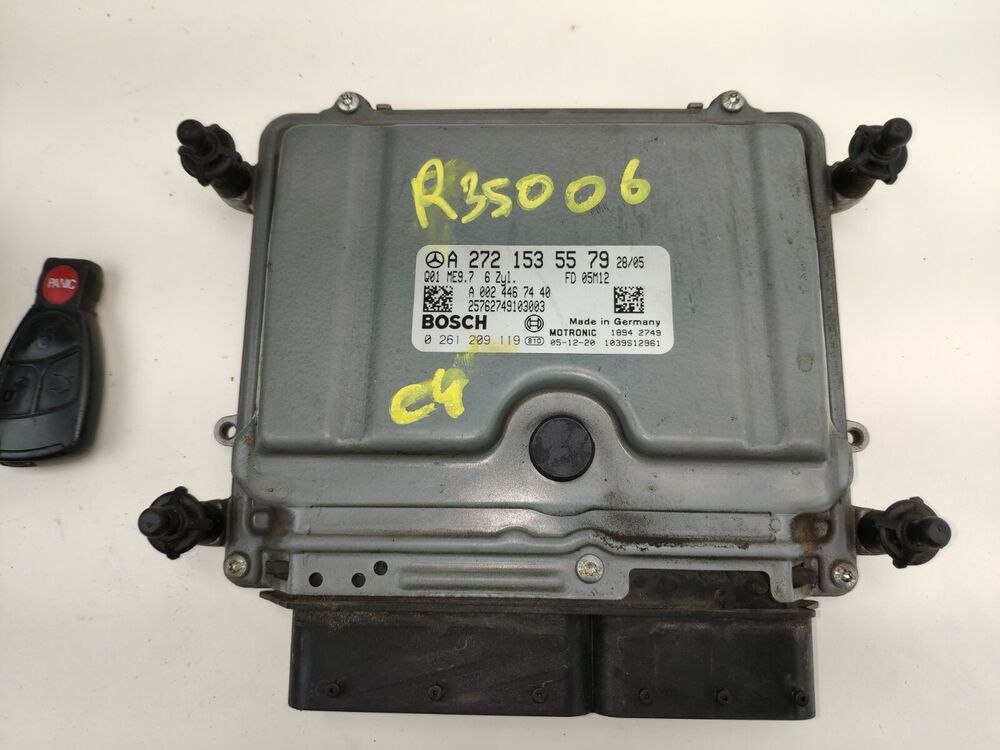 Mercedes ML350 R350 Engine Start Motor & DME Computer ECU Set 2006-2009