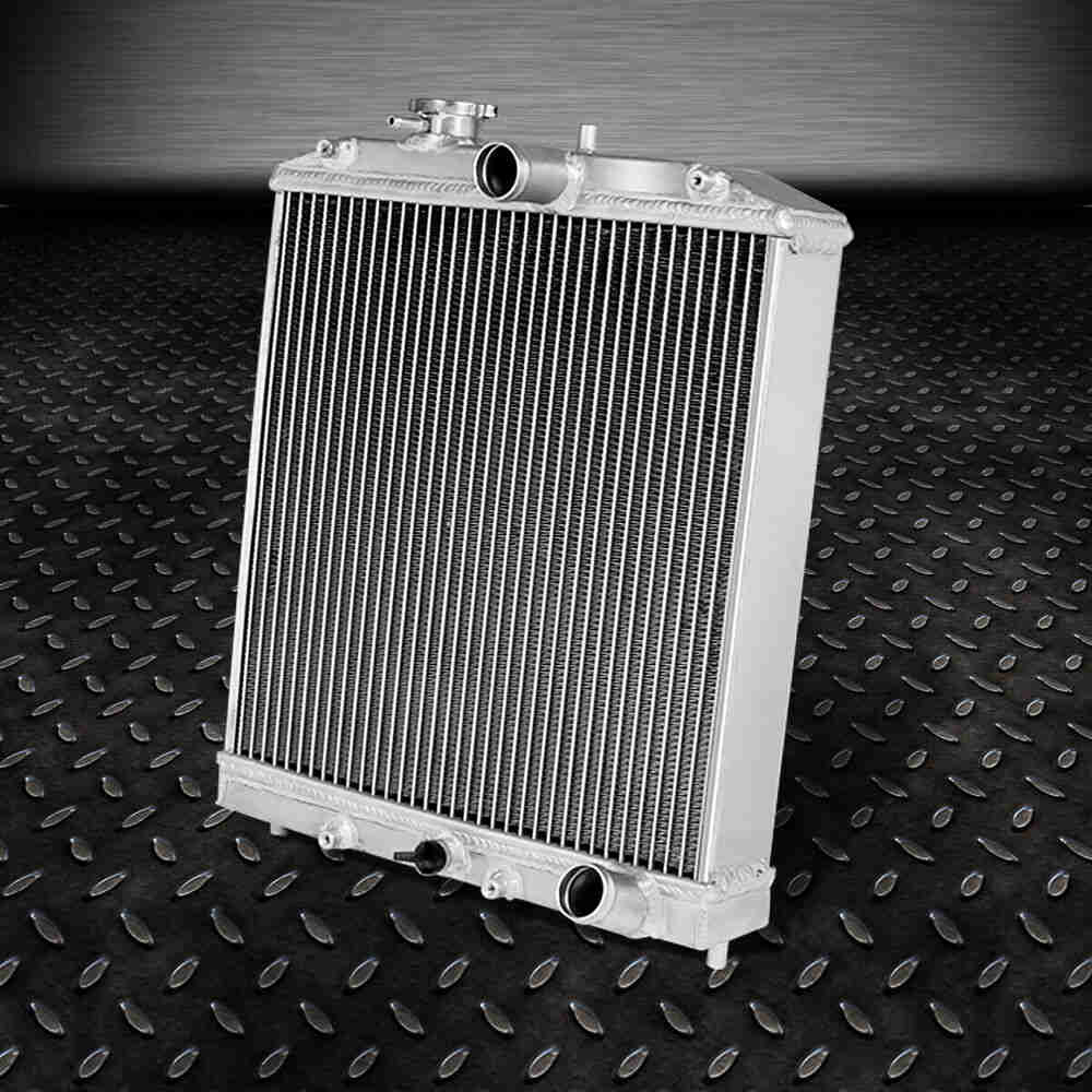 Aluminum 3-Row Radiator with 12" Black Cooling Fan for 92-00 Honda Civic EG/Integra