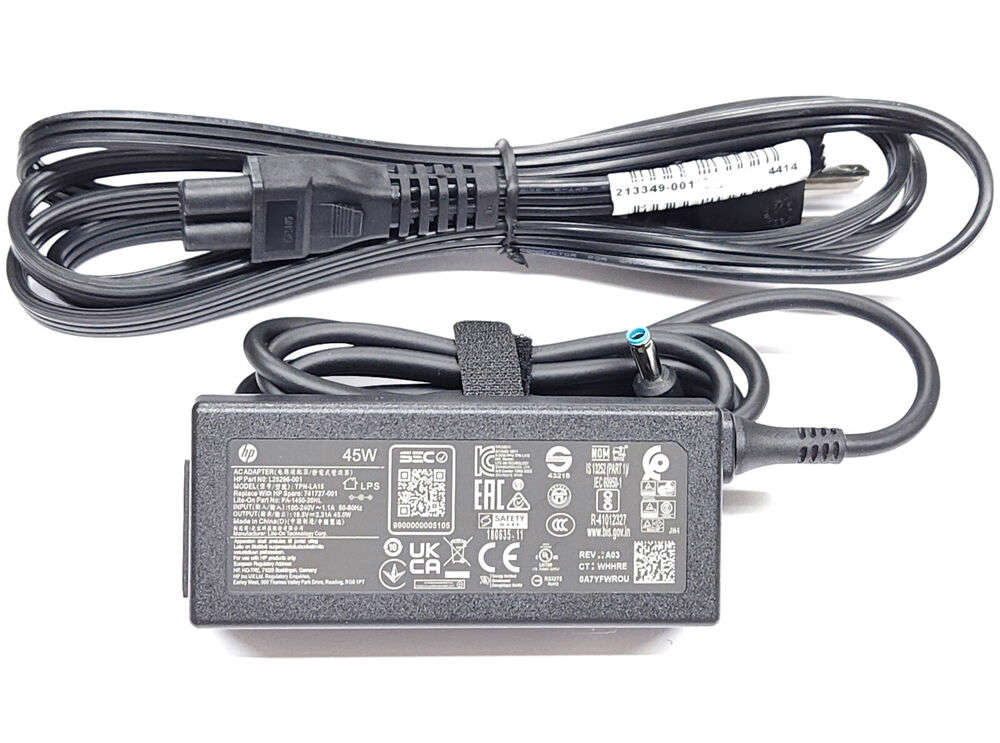 New Genuine 45W HP Laptop AC Charger Adapter