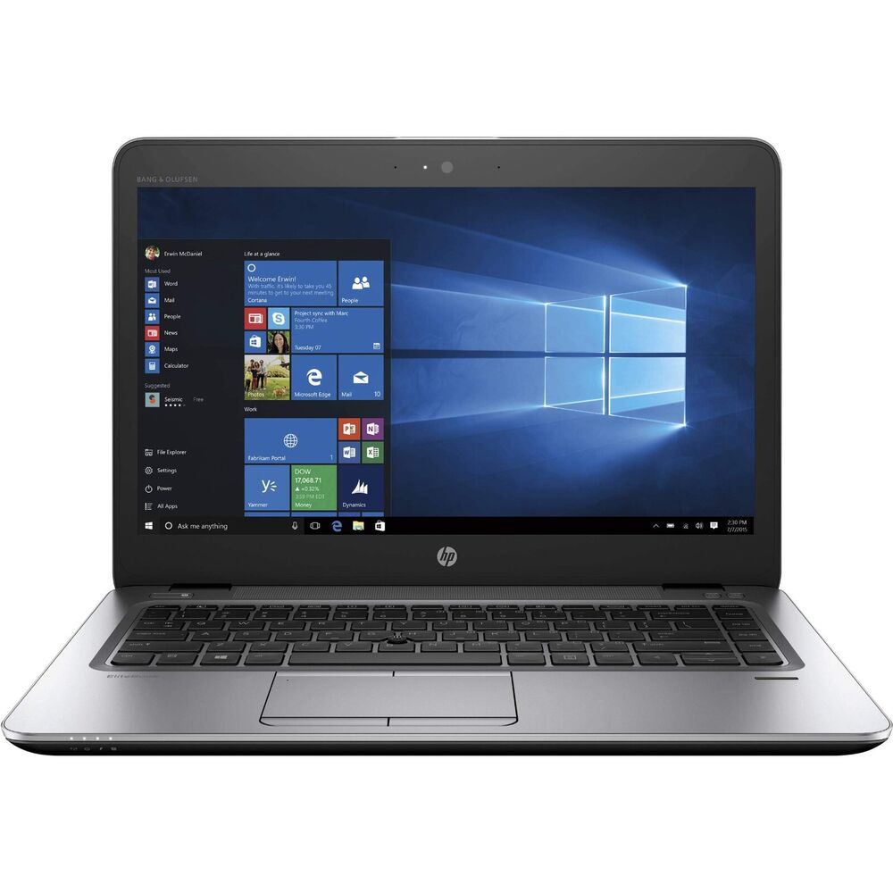 HP EliteBook 840 G4 14" Business Laptop with Core i7, 16GB RAM, 256GB SSD