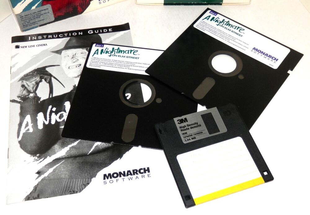 A Nightmare On Elm Street Monarch Computer Game Software - DOS Classic