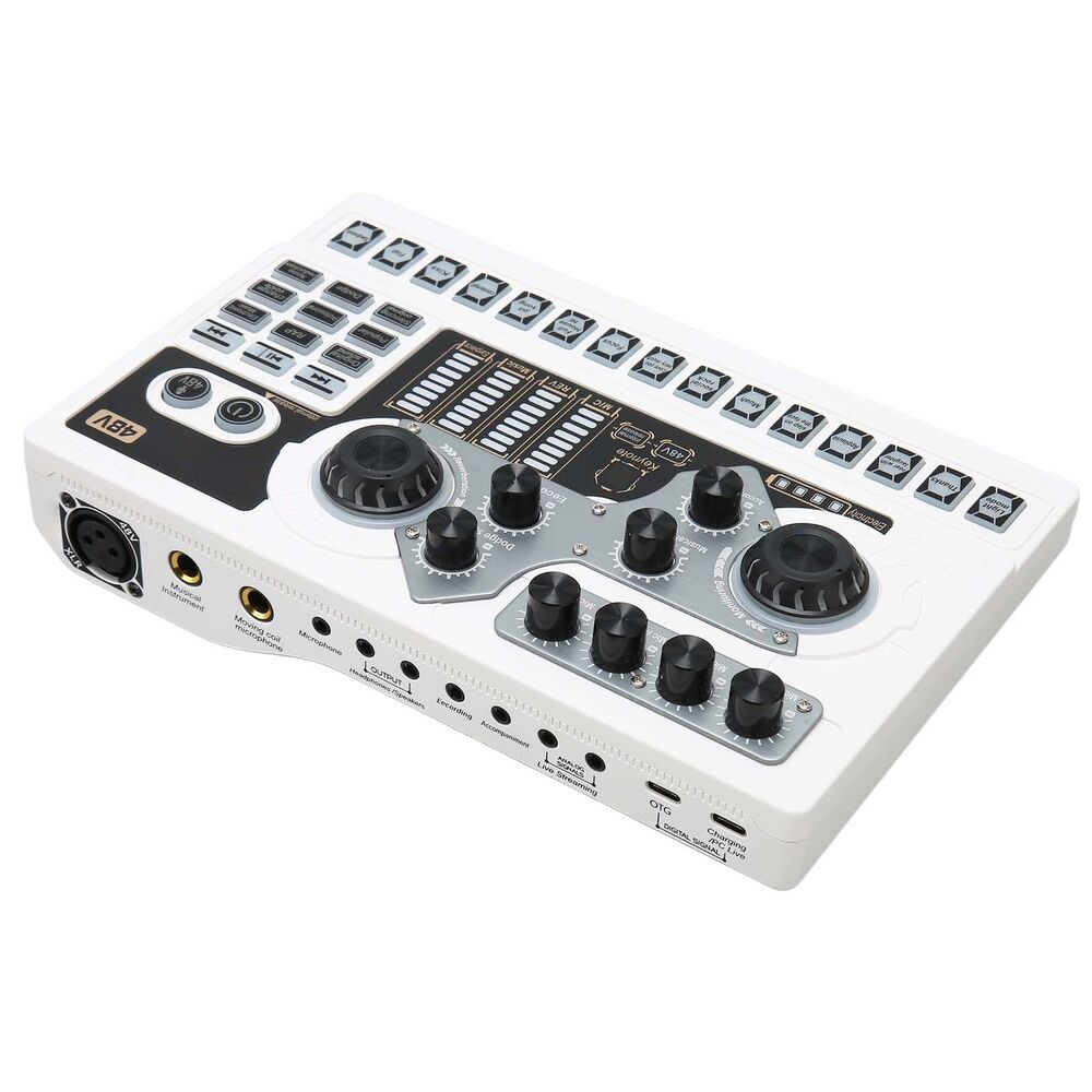 High-Quality Live Sound Card with Noise Reduction for Enhanced Karaoke Experience