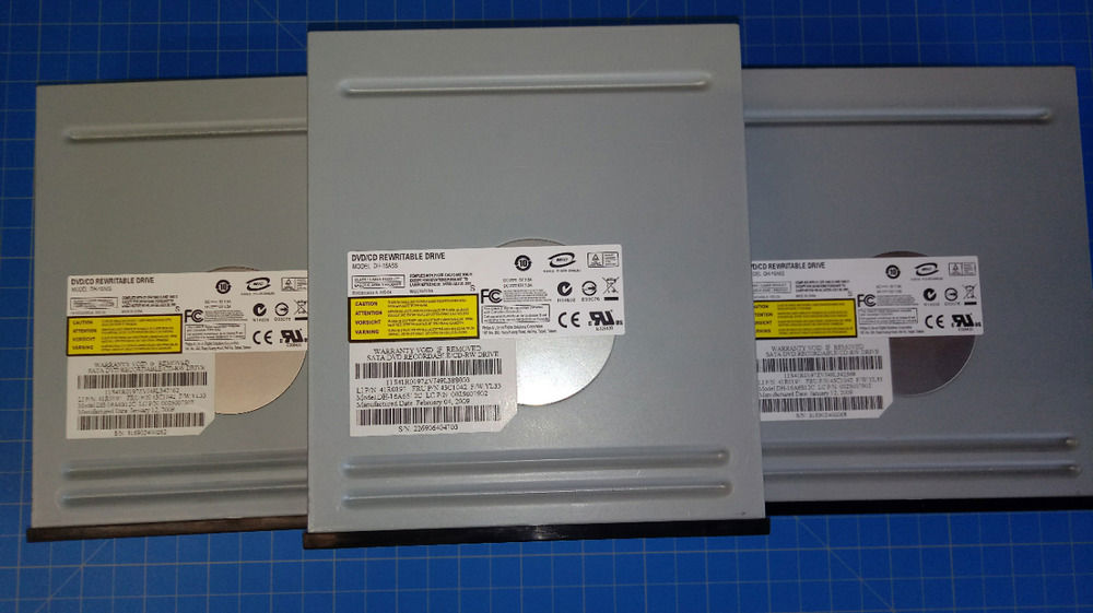 3x Dell Lite-on Philips DVD+/-RW SATA DL 16x Optical Drives