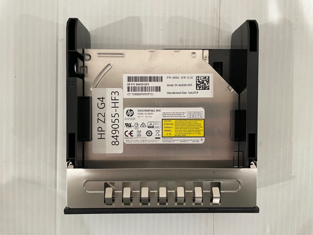 HP Z2 Z4 G4 Tower DVD/CD Rewritable Drive & Bracket