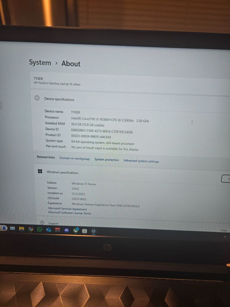HP Pavilion Gaming Laptop with i5, GTX 1660 Ti, 16GB RAM, 475GB SSD