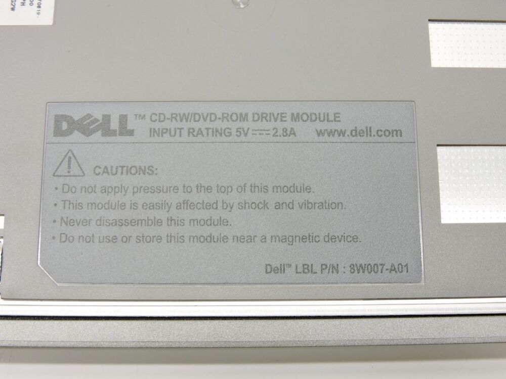 Dell 8W007-A01 CDRW-DVD Combo Drive - Silver Optical Drive for Latitude Laptops