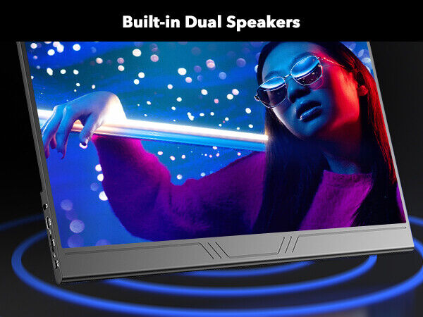 15.6" 4K Ultra HD Portable Monitor with HDR and VESA Mount