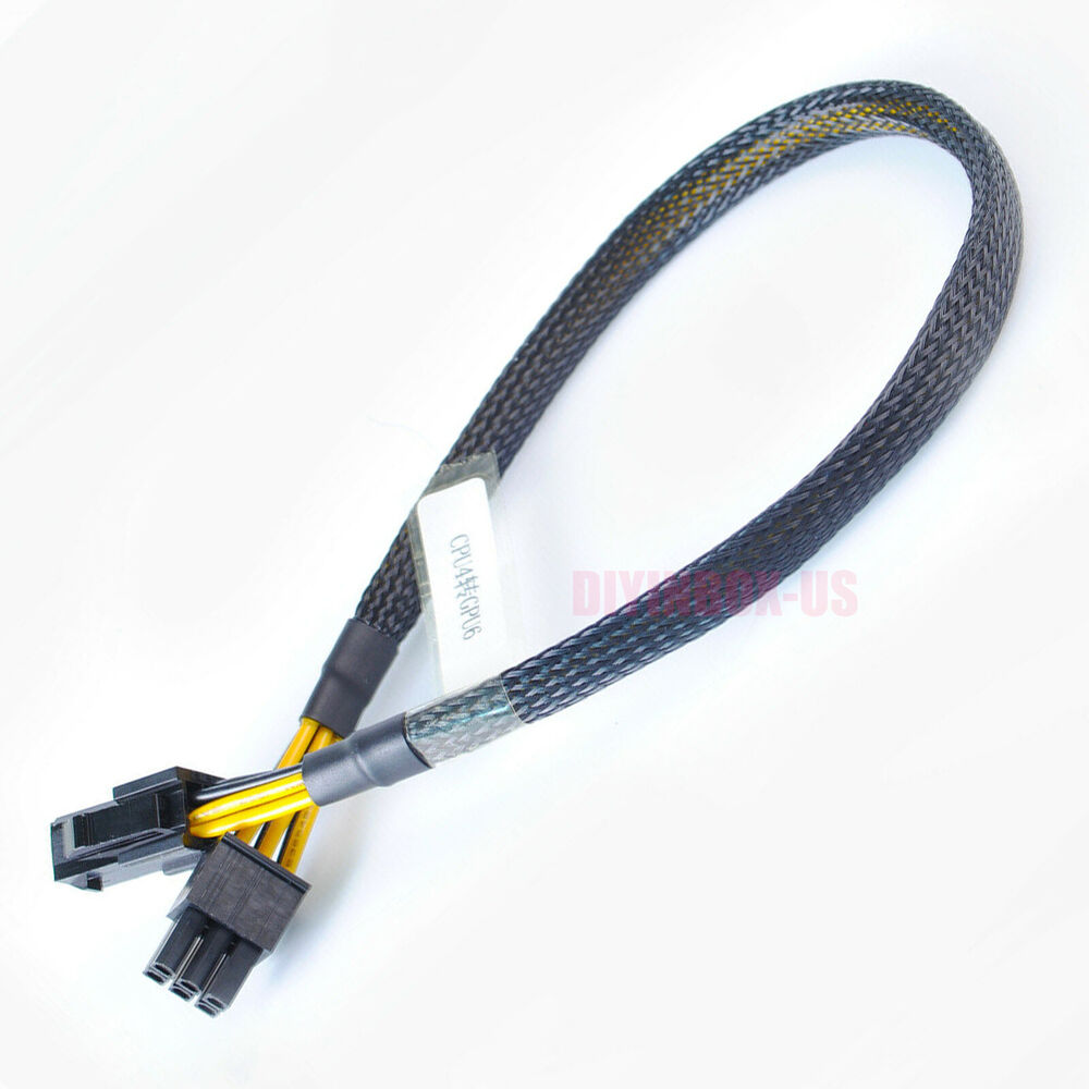 High-Quality Motherboard CPU 4-pin to GPU 6-pin Adapter Cable